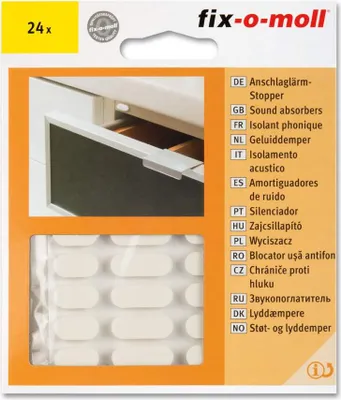 Produktbild von Anschlaglärm-Stopper weiß fix-o-moll