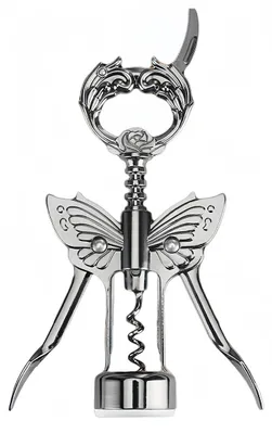 Image de Solidchoice - Ouvre-bouteille en forme de papillon - Tire-bouchon manuel en alliage de zinc