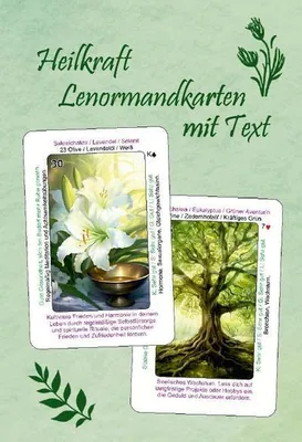 Produktbild von Heilkraft Lenormandkarten mit Text