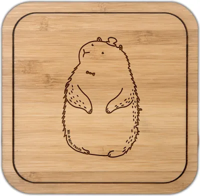 Produktbild von Mr. & Mrs. Panda Tischschoner Murmeltier - Transparent - Geschenk, Coaster, Anstand, Tassenuntersetzer, Tiere, Knigge, Untersetzer Kork, gläseruntersetzer, Fröhlichkeit