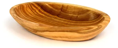 Produktbild von Ovale Schale aus Olivenholz - Handgefertigte Schale (17 cm)
