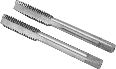 Zdjęcie produktu dla 2szt/zestaw gwintowników metrycznych ze stali szybkotnącej z 3 prostymi rowkami Narzędzie do gwintowania śrub M8x1.25