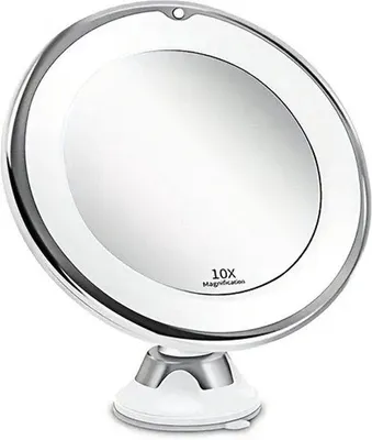 Obrázok produktu pre Bezdrôtové kozmetické zrkadlo s LED osvetlením a 10-násobným zväčšením
