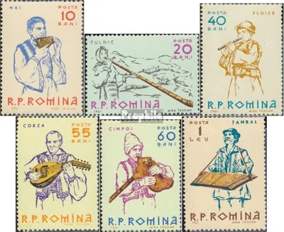 Produktbild von Briefmarken Rumänien 1961 Mi 1997-2002 (kompl.Ausg.) gestempelt Musikinstrumente