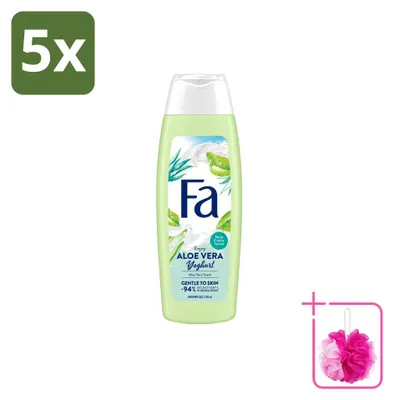 Produktbild von 5 x Fa Douchegel Yoghurt & Aloe Vera - 250 ml - Sparpackung - 5 Stücke