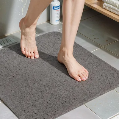 Productafbeelding van COSYLAND douchemat, antislip, 60x60 cm, badmat met afvoer, wit