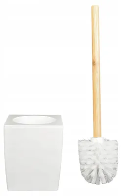 Produktbild von Sepio WC-Bürstengarnitur Valencia 38,5 cm, Weiß-Bambus
