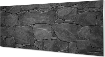 Produktbild von Glasbilder 125x50 Wandkunst Steinmauer Wand