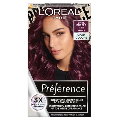 Produktbild von L'Oral Paris Preference Vivids Permanent Hair Colour Dark Purple 4.26 204ml