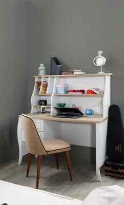 Obrázok produktu pre Luxus Schreibtisch Holz Möbel Design Tisch Einrichtung Designer Tische