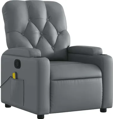 Obrázok produktu pre masážne kreslo vidaXL Grey Imitácia kože