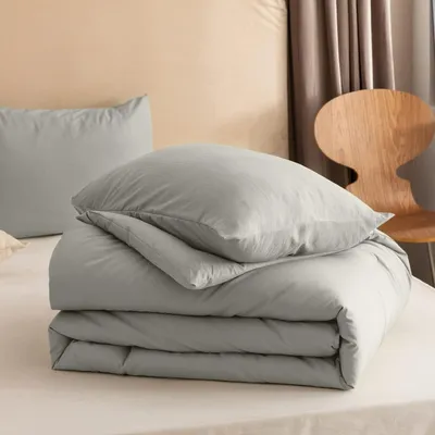 Obrázok produktu pre Prikrývka bez obliečky 135 x 200 cm, kaki, jednolôžko, prateľná, vrátane obliečky na vankúš