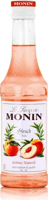 Produktbild von Monin Pfirsich Sirup 250 ml - Für Cocktail und Kaffee (1er Pack)