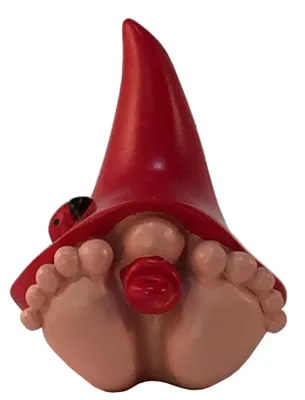 Riesen-Baby-Gartenzwerg, 15,24 cm, rot, für Feengarten