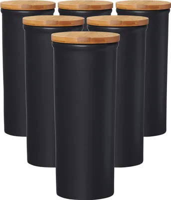Produktbild von Ritzenhoff & Breker Jasper Vorratsdose 1,6 l schwarz 6er Set