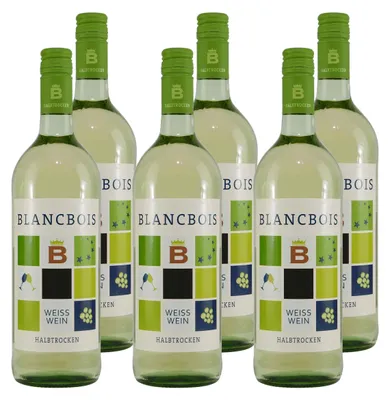 Produktbild von Blancbois Weisswein -halbtrocken- (6 x 1,0L)