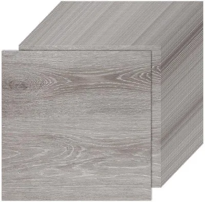 Produktbild von PVC-Bodenbelag 30 x 30 cm, selbstklebend, grau, Holzoptik, Bodensticker - für Küche, Wohnzimmer, Badezimmer