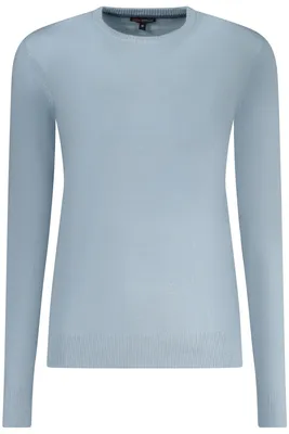Produktbild von Blaues Damen Langarmshirt 1963 - Norwegen Stil mit Logo und Rundhalsausschnitt