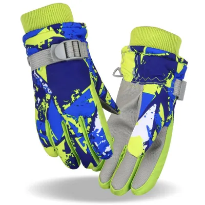 Produktbild von Skihandschuhe Kinder Wasserdicht, Winddichte Winterhandschuhe Warm Sporthandschuhe Snowboard Handschuhe für Outdoor Sport in Winter Schneehandschuhe