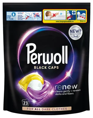Zdjęcie produktu dla Perwoll Renew Caps Black 310,5 g 23 sztuki