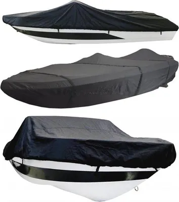 Produktbild von Famanu Bootabdeckplane 600D - für Sloep und Speedboot - Schwarz - Größe D