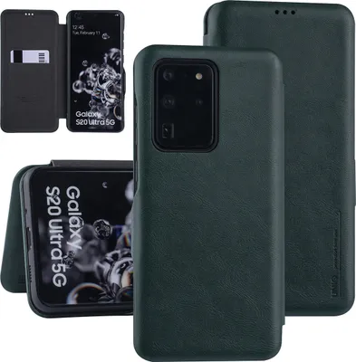 Produktbild von Samsung Galaxy S20 Ultra Green Book type case - Card Holder