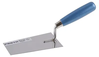 Image de Cuillère de maçon FESTA en acier inoxydable, manche en bois 140 x 80 mm 31221.01