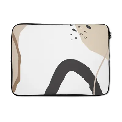 Produktbild von MuchoWow® Laptop Hülle 14 ZollSommer - Abstrakt - Weiß Laptoptasche - Laptoptasche - Stoßsicher - Schutzhaube