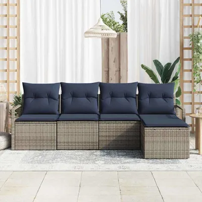 Obrázek produktu pro Set pohovek 5 pcs Šedá polyratan
