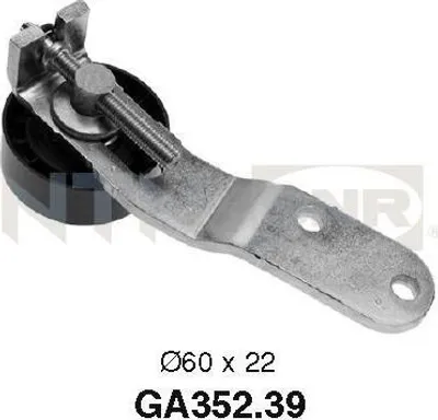 Immagine prodotto di SNR GA352.39 Puleggia tendicinghia Cinghia trapezoidale scanalata per FORD FIESTA III (GFJ) Escort VI Cabrio (ALL) Escort VI Berlina (GAL, AAL, ABL) Escort VI Station wagon
