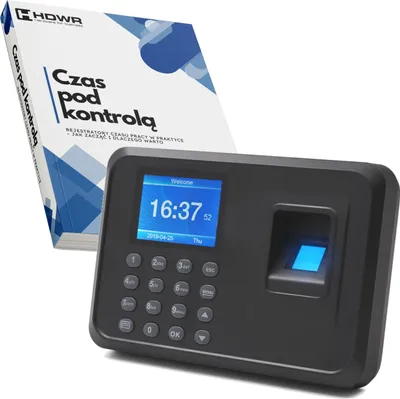 Produktbild von Fingerabdruck- oder passwortbasierter Zeiterfassungsrechner mit Ein- und Ausgabespeicher FTR01 + EBOOK