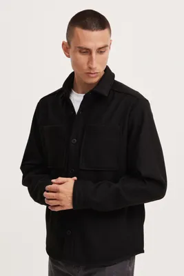 Produktbild von !Solid SDTam Herren Freizeithemd Hemd Shacket Fleecehemd Hochwertige und robuste Polyester Qualität wärmend Hemdkragen