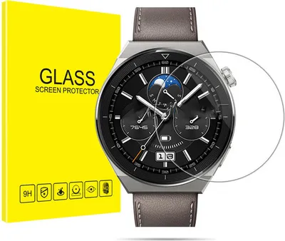 Image de INF Lot de 2 films de protection d'écran en verre trempé pour montre connectée Montre Huawei GT3 Pro 46 mm