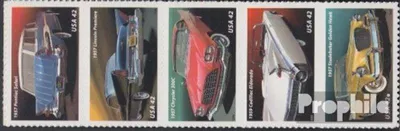 Produktbild von Briefmarken USA 2008 Mi 4447-4451 Fünferstreifen (kompl.Ausg.) postfrisch Autos
