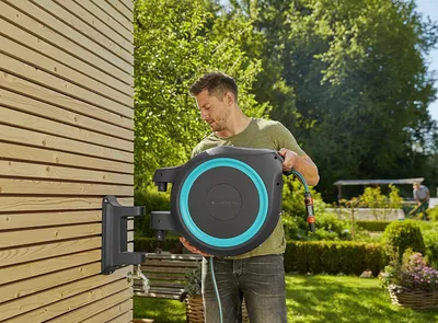 Produktbild von Gardena Wand-Schlauchbox RollUp XL (türkis) 35 m