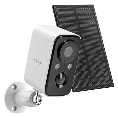 Immagine prodotto di Telecamera di sorveglianza + pannello solare 1,5W Rilevamento PIR Impermeabile IP65 LinQ