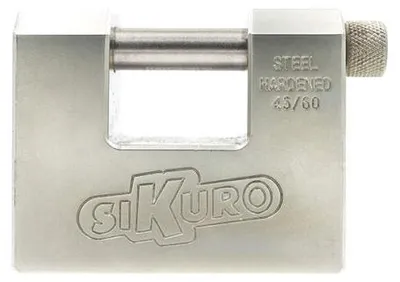 Zdjęcie produktu dla Zamek monoblokowy „Titan” Sikuro 94 mm z 2 kluczami o uniwersalnym profilu