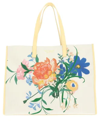 Produktbild von Ted Baker Shopper Floicon Canvas Embroidered Floral Icon Bag Natural mehrfarbig