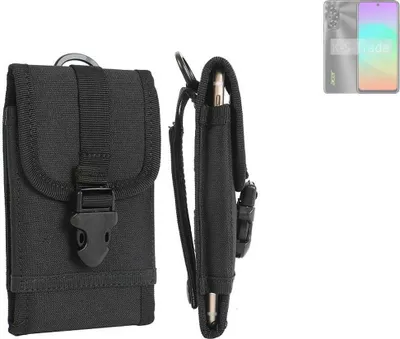 Produktbild von K-S-Trade Holster Handy Hülle kompatibel mit Acer Sospiro AX64 Holster Handytasche Gürtel Tasche Schutz Hülle Robust Outdoor schwarz