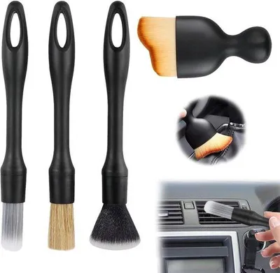 Produktbild von Auto-Innereien-Reinigungsbürsten-Set, 4 Stück, Staubreinigungsbürsten