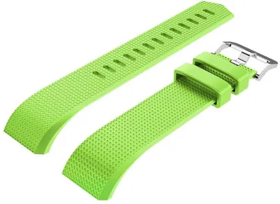 Productafbeelding van Groene polsband geschikt voor Fitbit Charge 2 - Fitbit Charge 2 - Sportpolband - Groen - Klein - Horlogeband - Exclusief Fitbit – Polsband – Polsband – Stappenteller – CHPN