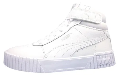 Immagine prodotto di Scarpe sportive Puma Carina 2.0 MD da donna, scarpe da corsa, sneakers alte, colore bianco, ideali per il tempo libero