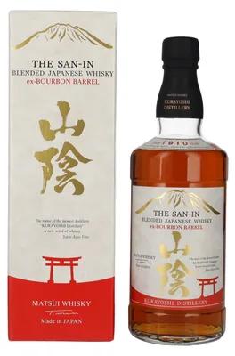 Produktbild von Matsui Whisky THE SAN-IN Blended Japanese Whisky ex-BOURBON BARREL 43% Vol. 0,7l in Geschenkbox