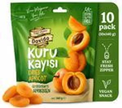 Produktbild von Dovido Getrocknete Aprikosen 140 g ohne Zuckerzusatz entsteint 10er-Pack