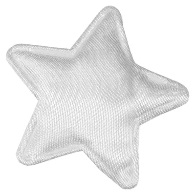 10 x Weihnachtsstern Dekoration Ø30mm, Streudeko, Polyester, weiß