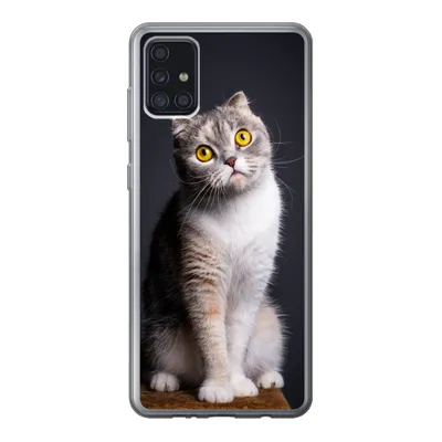 Produktbild von MuchoWow® Handyhülle Schutzhülle Hülle für Samsung Galaxy A52 5G Katze - Augen - Licht Silikon Softcase Handy Hülle