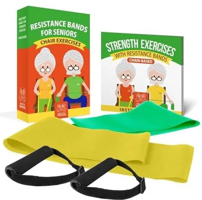 Produktbild von Fitness-Übungen für Senioren - Verstellbare Fitnessgeräte mit Widerstandsbanden und Übungsleitfaden