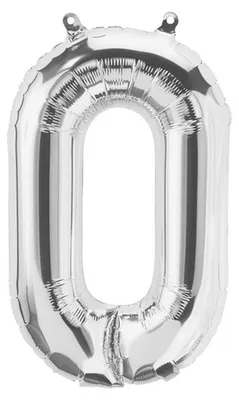 Obrázek produktu pro Folienballon Buchstabe O, silber, ca. 40 cm, für Luftbefüllung