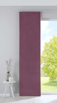 Produktbild von Verdunkelung Flächenvorhang Schiebegardine »Milano« Samt blickdicht Blackout Paneelwagen Beschwerungsstange Altrosa HxB 245x60 cm 203571