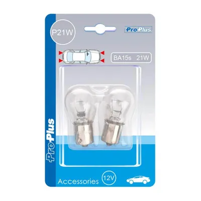 Image de Ampoule de voiture 12V 21W BA15s 2 pièces sous blister